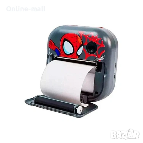 Детски фотоапарат с печат на снимки Спайдърмен – 48 MP, 2.5K UHD видео, двойна камера, селфи и игри, снимка 4 - Фотоапарати - 53244154