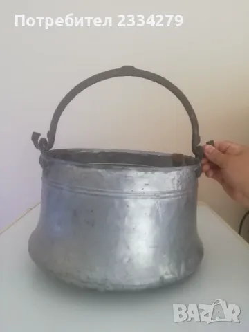 Стар меден бакър,казан ,,пиратник" 40 литра, снимка 7 - Антикварни и старинни предмети - 37550413