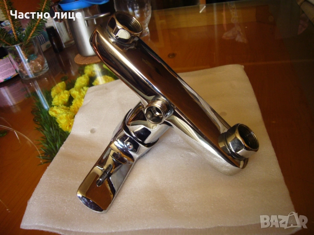 Смесителна душ батерия ”FERRO Armatura” (Полша) с метален шлаух и слушака, снимка 5 - ВИК - 51582718