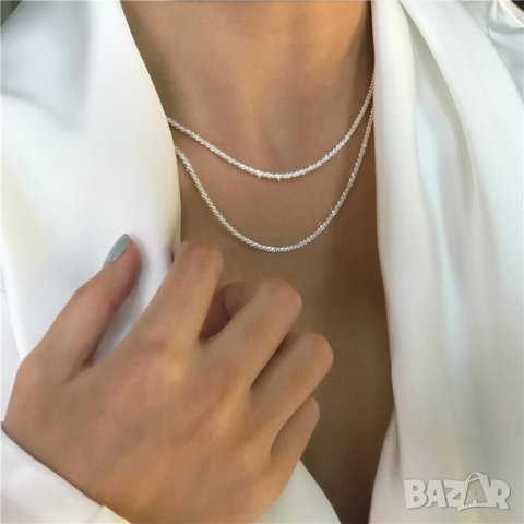 Тотална разпродажба - 50% Сребърно колие /7528/