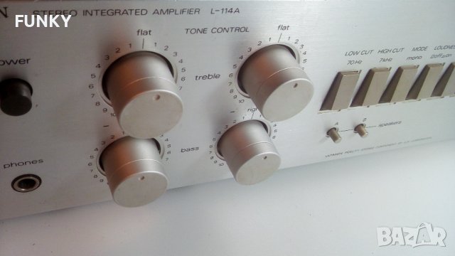 Luxman L-114A Solid State Stereo Integrated Amplifier (1981-82), снимка 3 - Ресийвъри, усилватели, смесителни пултове - 38844913