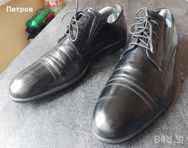 Италиански класически кожени обувки BELLAGIO 41 номер, снимка 3 - Официални обувки - 52348766