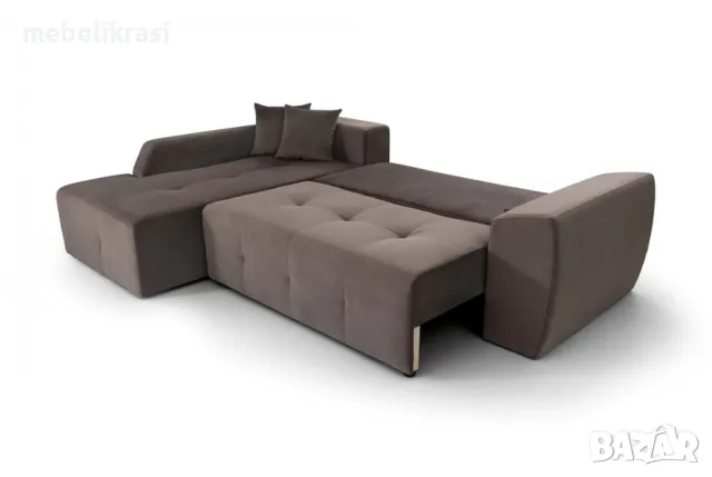 Ъглов диван Лагуна мини тъмнокафяв Max 06, снимка 3 - Дивани и мека мебел - 50042516