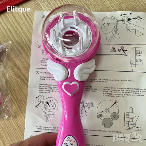 Детски уред за вплитане на плитки и декорации в косата, снимка 11 - Шноли, диадеми, ленти - 52895760