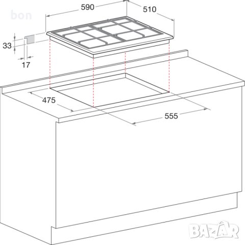 Газов котлон Hotpoint Ariston EHP 640 T (X)/HA, снимка 5 - Котлони - 40546919