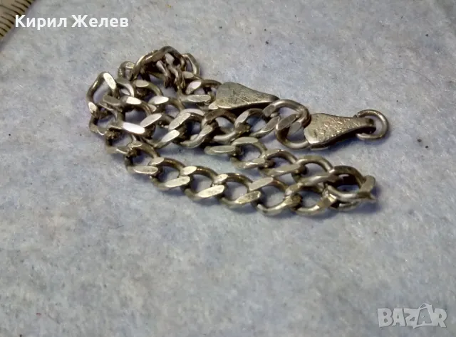 КЛАСИЧЕСКА ВИНТИДЖ ПЛЕТКА СРЕБЪРНА ГРИВНА СРЕБРО 900 МАЙСТОРСКА РЪЧНА ИЗРАБОТКА 47585, снимка 2 - Гривни - 49757827