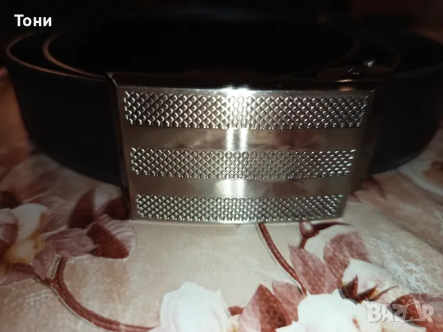 Нов Мъжки Стилен Колан Изцяло от Естествена Кожа 130см., снимка 1