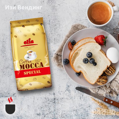 Кафе Elia Mocca – пакет на зърна 1 кг., снимка 2 - Домашни напитки - 37284703