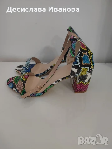 Сандали на ток, снимка 1 - Дамски елегантни обувки - 51183203