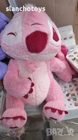Стич ,100см. с крака или седнал, снимка 3 - Плюшени играчки - 46596175