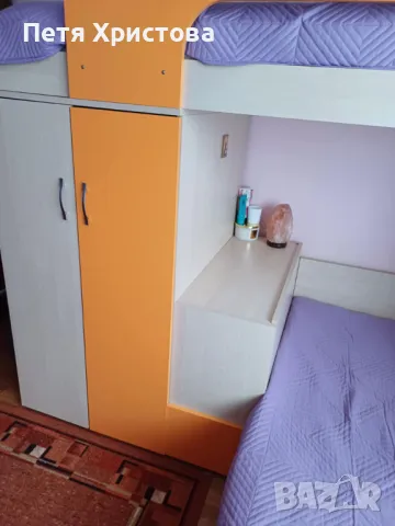 Продавам двуетажно легло за детска стая с два матрака размер 82/190, снимка 4 - Спални и легла - 50433768