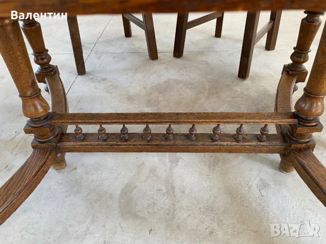 Антична дървена маса, снимка 8 - Маси - 50151581