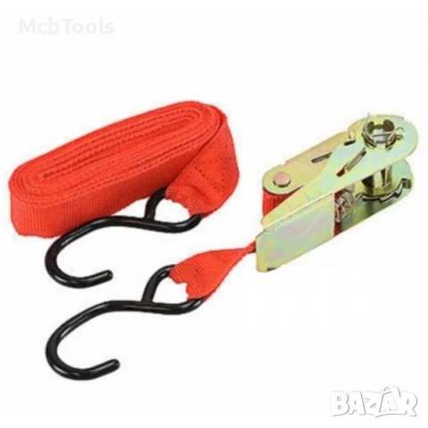 Колан за товар с тресчотка 4.5м в комплект по 2бр, снимка 3 - Други инструменти - 51135380