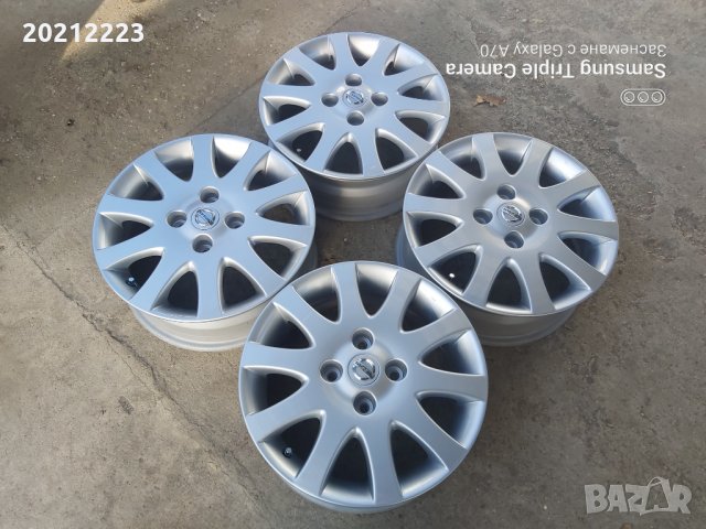 4 броя алуминиеви джанти за Nissan Almera 16, снимка 3 - Гуми и джанти - 34684333