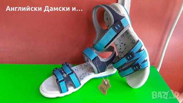 Английски дамски сандали с естествена кожа стелка 2 цвята , снимка 9 - Сандали - 33407317
