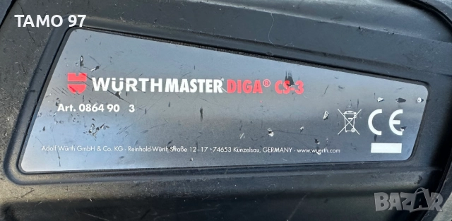 Wurth Diga CS-3 - Уред за директен монтаж с пирони като нов!, снимка 7 - Други инструменти - 52172647
