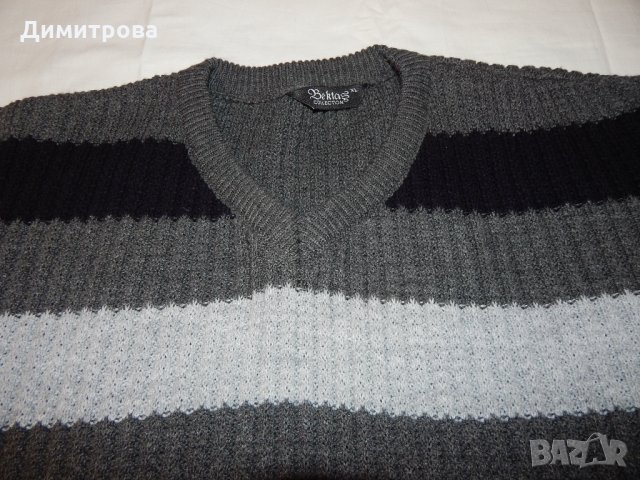 Мъжки пуловер Л/ХЛ размер, снимка 2 - Пуловери - 28075762