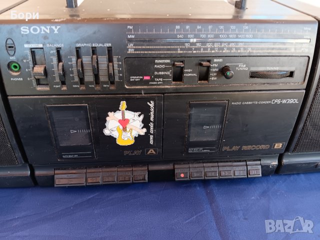 SONY  CFS W 390L Радиокасетофон, снимка 6 - Радиокасетофони, транзистори - 44131153