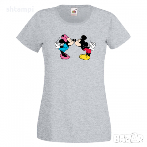 Дамска тениска Mickey & Minnie 8 Мини Маус,Микки Маус.Подарък,Изненада,, снимка 4 - Тениски - 36526286