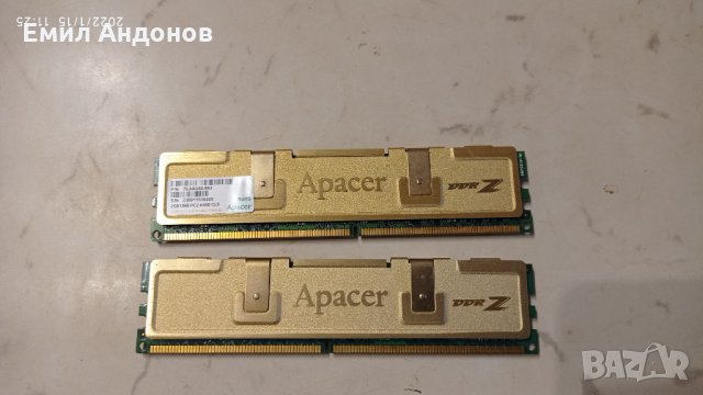 2GB Apacer DDR2 , снимка 2 - RAM памет - 35442414