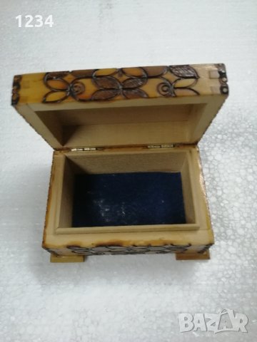 Дървена кутия 10 х 7  h 5.5 см. , снимка 2 - Други стоки за дома - 32328733
