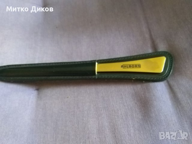 Ножче за писма марково немско винтидж с кожен калъф Ahlborn-190мм, снимка 5 - Колекции - 39250877