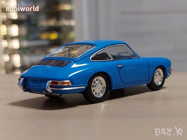 Porsche 901 1964 - мащаб 1:43 на Atlas моделът е нов в PVC дисплей-кейс, снимка 4 - Колекции - 43621486