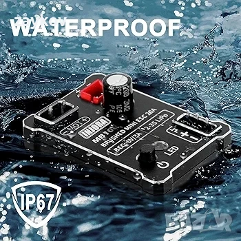 INJORA Brushed Mini ESC 20A MB100-R80 за 1/24 1/18 RC Crawler SCX24 AX24 TRX4M FCX24 FCX18, снимка 2 - Друга електроника - 50772975