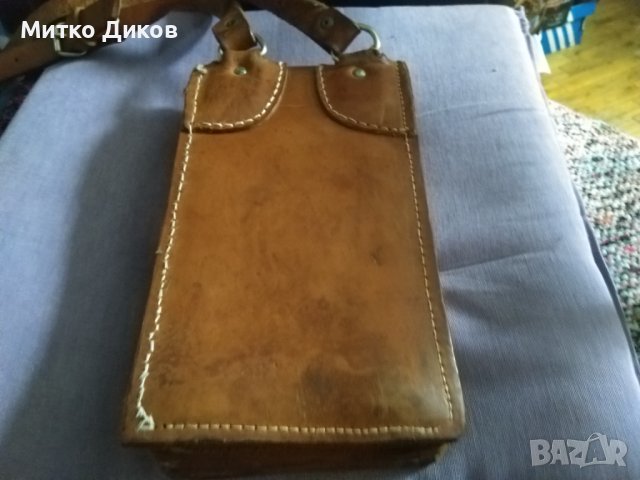 Тъмнокафява чанта естеЧанта естествена кожа за през рамо като командирска деб.кожа 5см. 270х147х90мм, снимка 10 - Чанти - 43050206