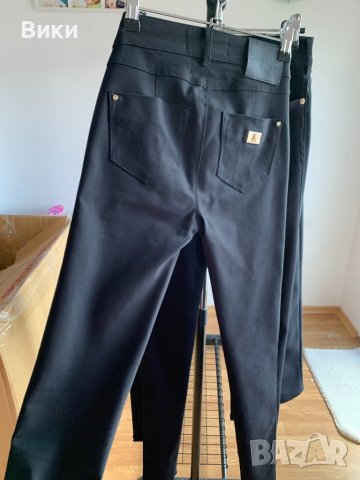 Дамски черен панталон , снимка 5 - Панталони - 39601278