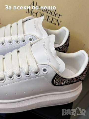 Alexander McQueen Дамски Маратонки С Кристали👟Дамски Спортни Обувки Александър Макуин Код SK930, снимка 4 - Маратонки - 53436340