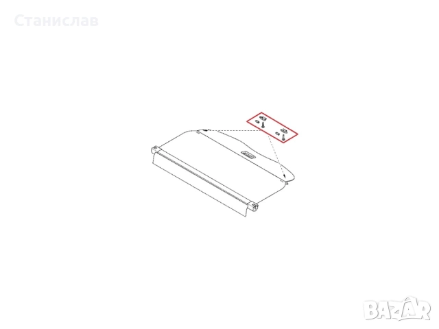 Водачи за щора на багажник за Renault Clio 3 Grandtour, снимка 6 - Части - 52288867