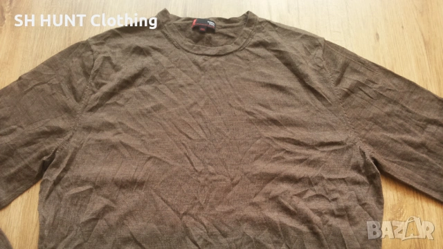 Dressmann 100% Merino Wool размер XL блуза 100% Мерино вълна - 1865, снимка 3 - Екипировка - 53090590