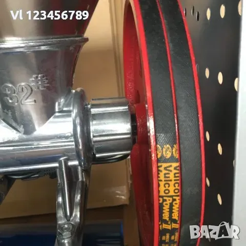 Алуминиева месомелачка №32+стойка с плот и фуния на колела +мотор 2,2 kW, снимка 6 - Месомелачки - 49736690