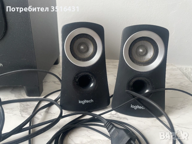 Аудио система Logitech Z313 (2.1) - За ремонт или части (проблем в платката), снимка 2 - Аудиосистеми - 53221646