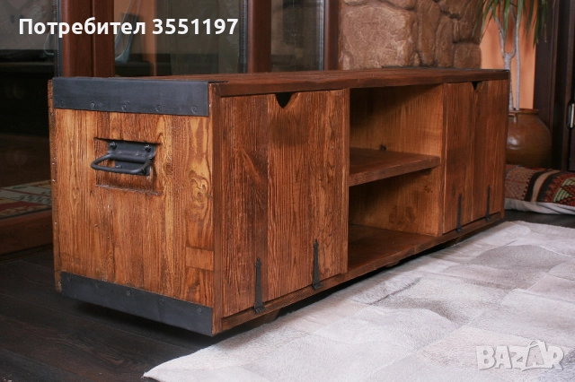 ТВ Шкаф от масив, снимка 7 - Шкафове - 52308513