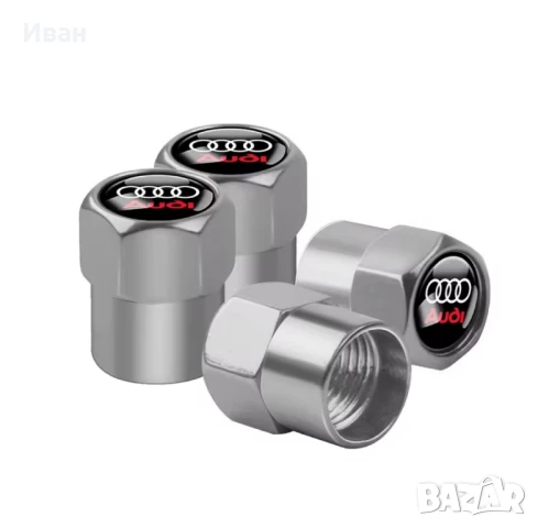 Метални капачки за вентили Ауди/Audi, снимка 5 - Аксесоари и консумативи - 32586673