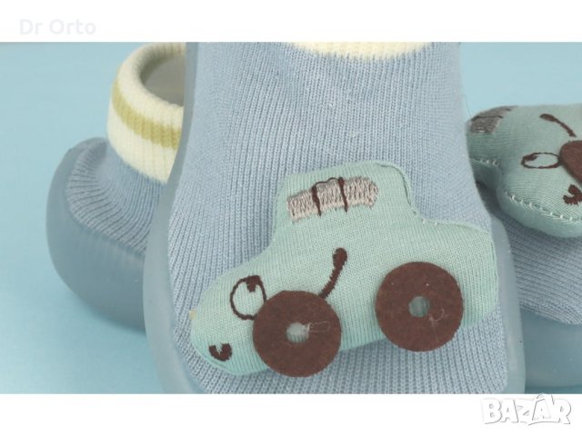 Бебешки боси обувки Befado, Сини с коли, снимка 2 - Детски обувки - 43535645