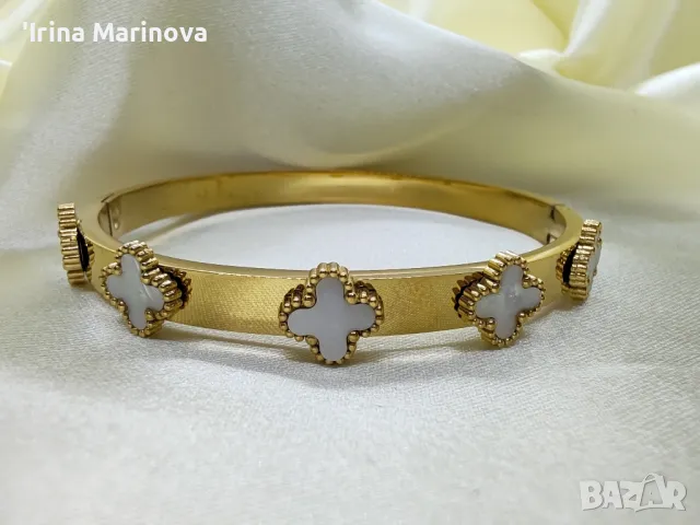 Гривна от медицинска стомана , снимка 2 - Гривни - 49909452