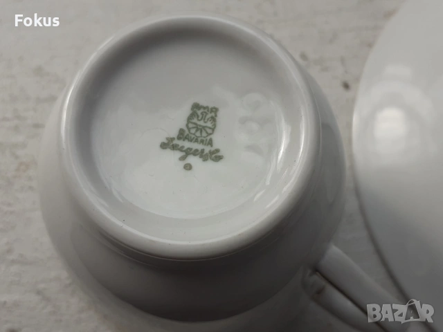 Немски порцелан Bavaria маркировка сервиз за чай 12 части, снимка 5 - Антикварни и старинни предмети - 53431746