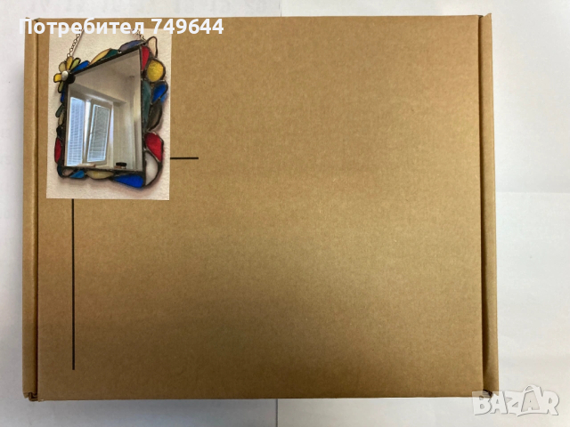 Огледало с витражна рамка., снимка 6 - Декорация за дома - 53391519