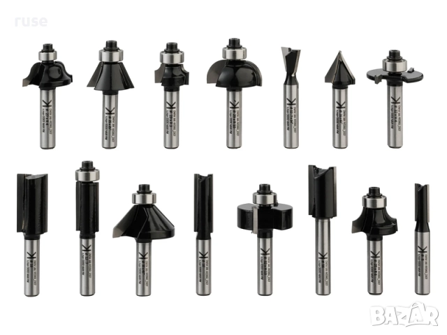 НОВИ! Комплект фрезерни битове Parkside Performance битове за оберфреза, снимка 3 - Други инструменти - 51693142