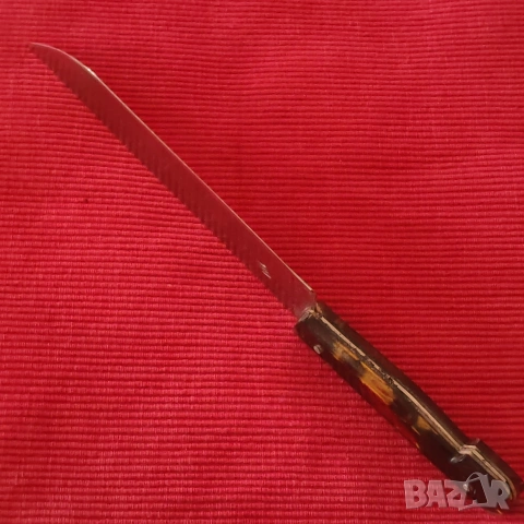Стар касапски нож, ръчно изработен от соца. , снимка 6 - Ножове - 53143685