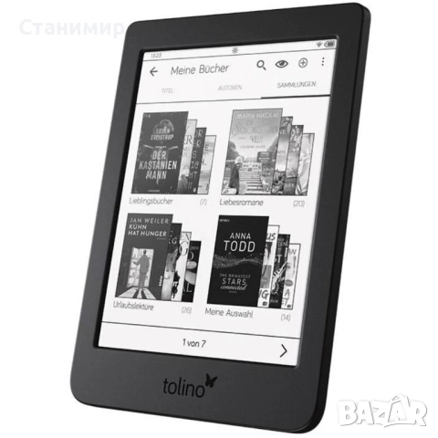 Tolino page 2 електронна книга с подсветка и качени над 800 книги