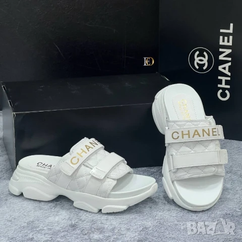 чехли на платформа chanel , снимка 17 - Чехли - 50999987