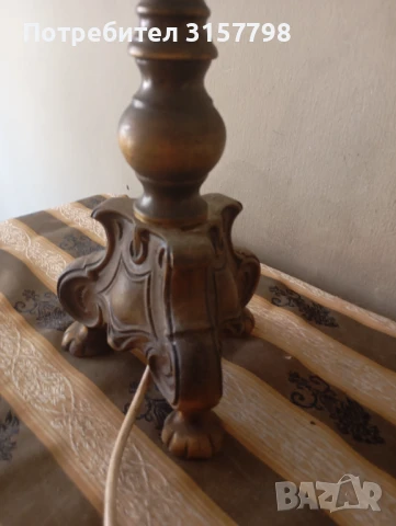 Барокова настолна лампа., снимка 3 - Настолни лампи - 51156440