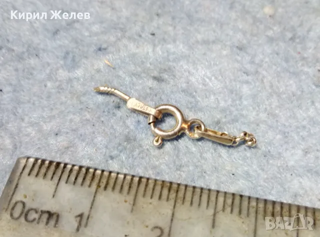 СТАРА СРЕБЪРНА ЗАКОПЧАЛКА За КОЛИЕ ВЕРИЖКА ГРИВНА СРЕБРО 925 ITALY КАРАБИНКА За СИНДЖИРЧЕ 49921