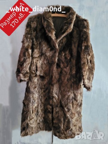 Дамски палта с естествен косъм размер М-Л , снимка 2 - Палта, манта - 43389845