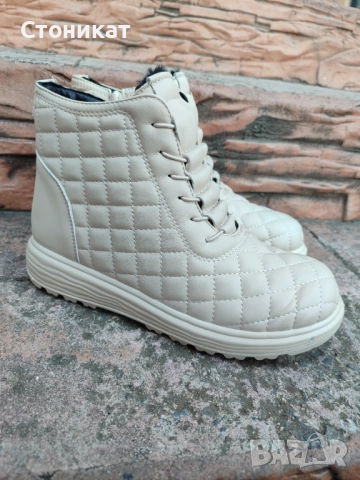 Дамски БЕЖОВИ боти 36-41 номер 