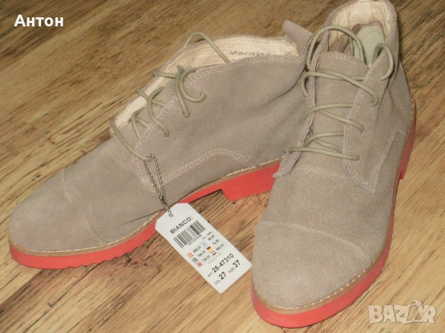BIANCO нови юношески боти кожа 37, снимка 3 - Бебешки боти и ботуши - 51721773